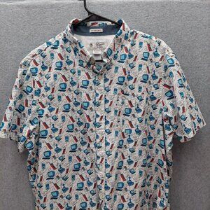 PENGUIN Retro Gamer/Video Game Camp Shirt Heritage Slim Fit Size Boys XL 18-20